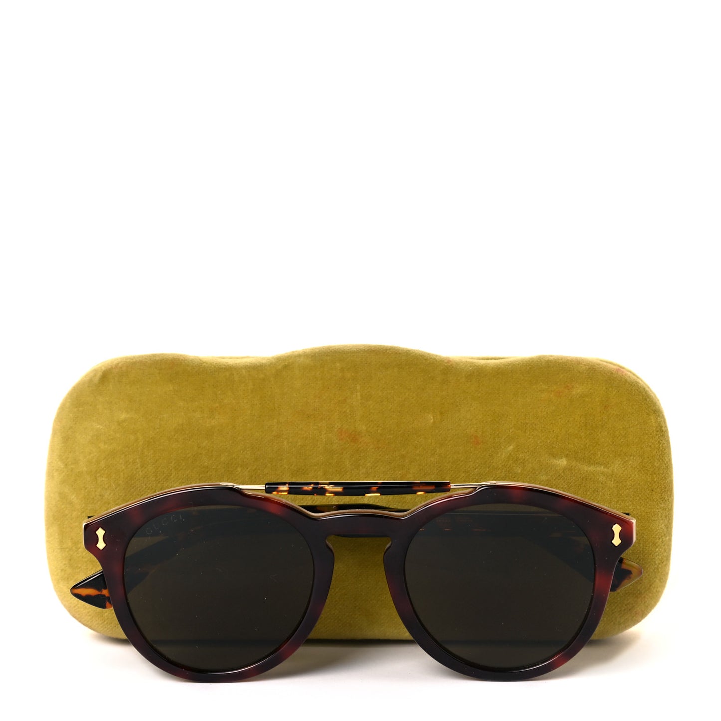 Round Avana Sunglasses GG0124SA Tortoise