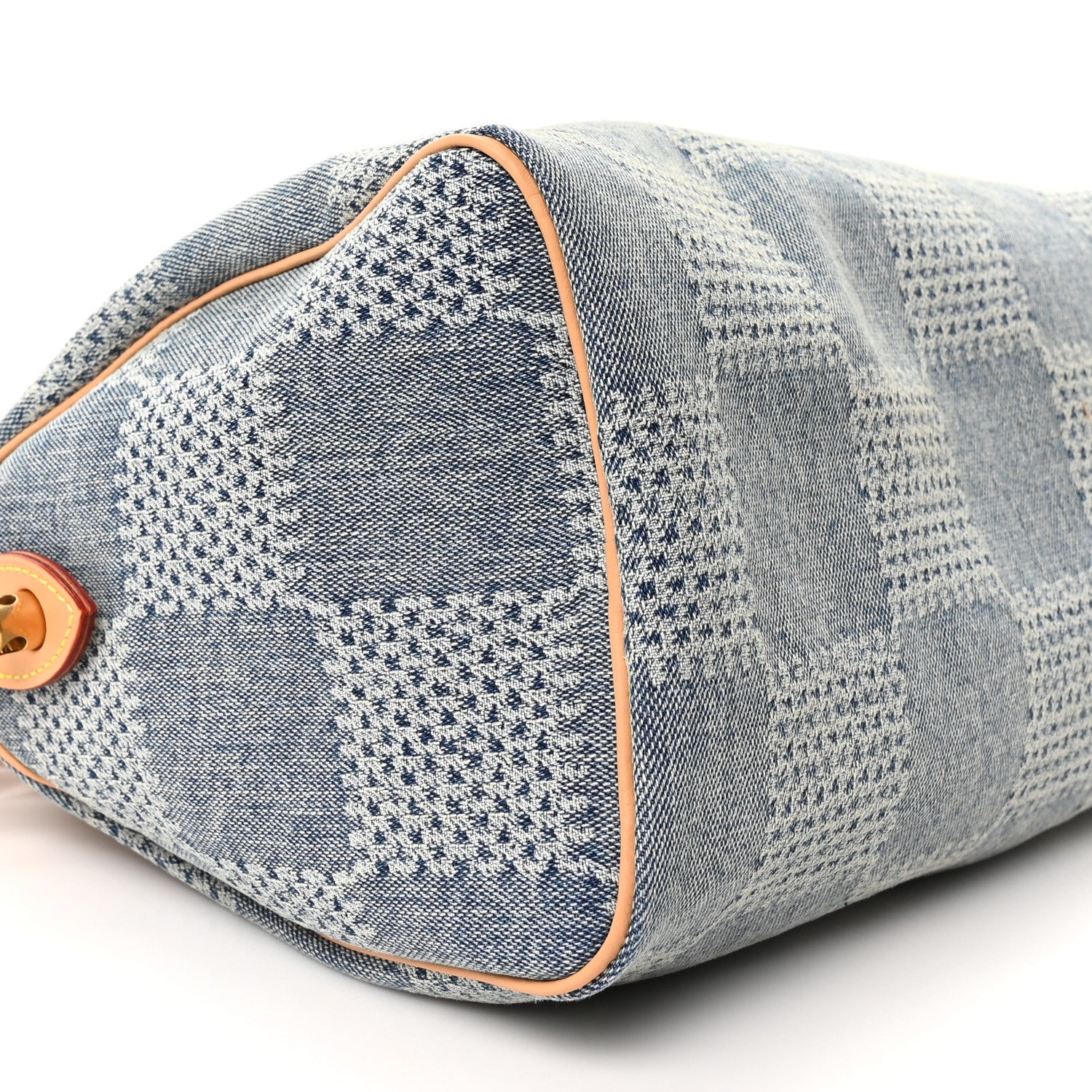 Louis Vuitton Damier Denim 3D Speedy Bandouliere 25 Bleu 8 of 10