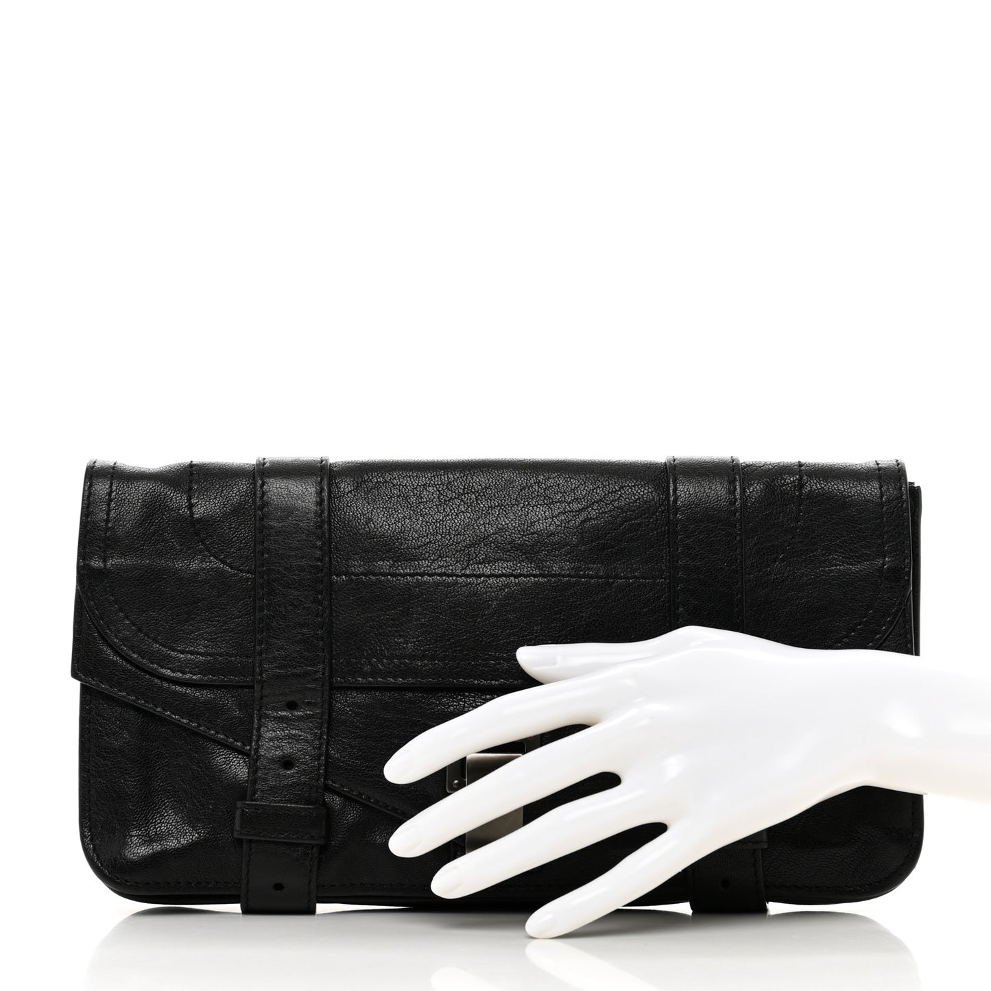 Lambskin PS1 Pochette Clutch Black
