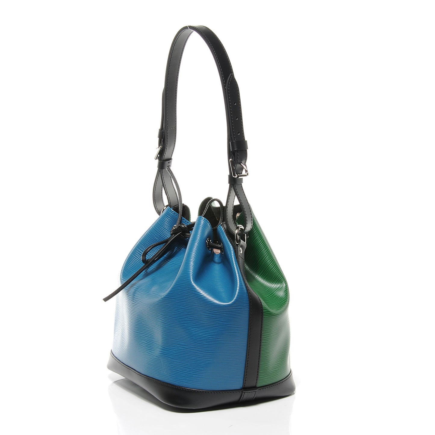 Epi Tri-Color Petit Noe Cyan Menthe Black