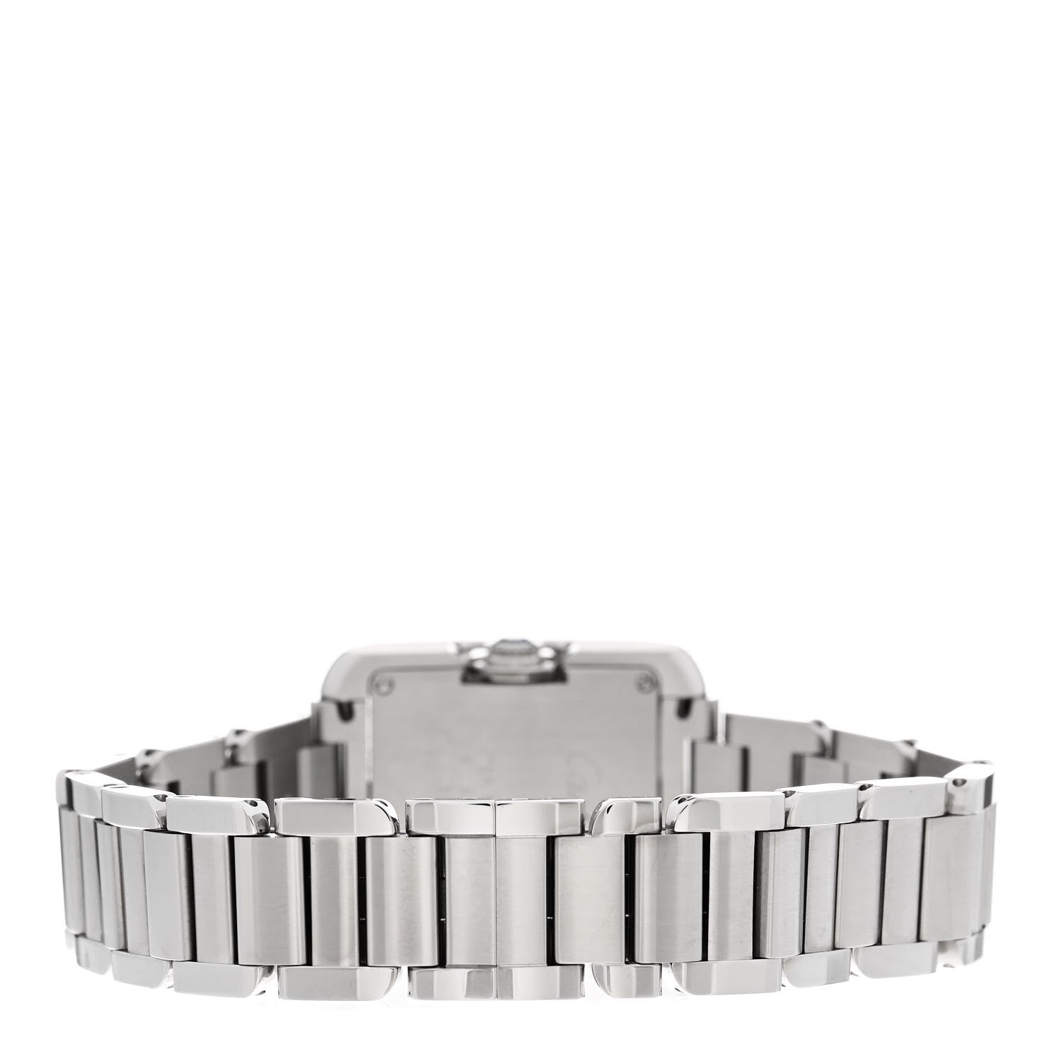 Cartier Stainless Steel 23mm Tank Anglaise Quartz Watch 3 of 5