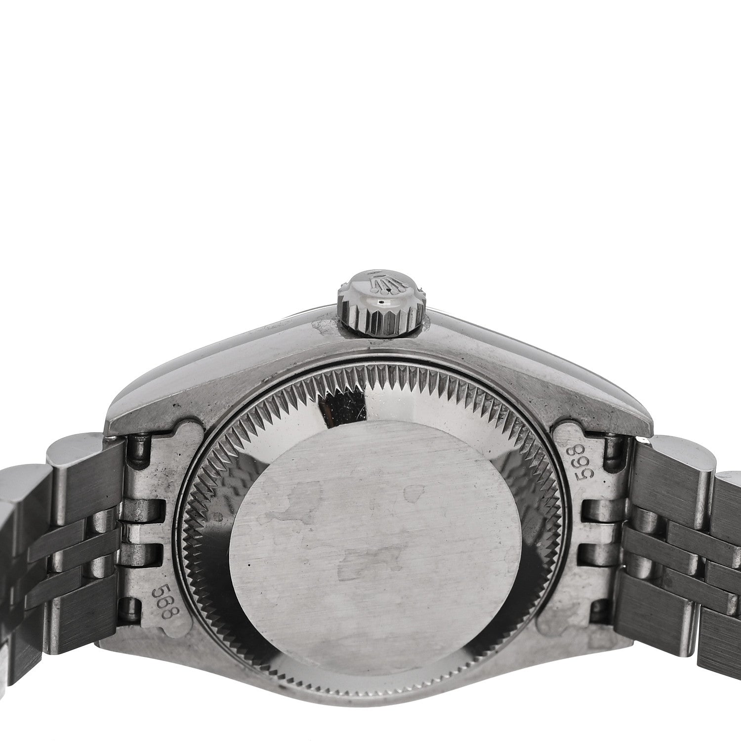Rolex Stainless Steel 18K White Gold Diamond 26mm Oyster Perpetual Datejust Watch Blue Gradient 69174 4 of 5