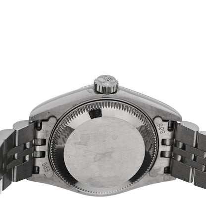 Rolex Stainless Steel 18K White Gold Diamond 26mm Oyster Perpetual Datejust Watch Blue Gradient 69174 4 of 5