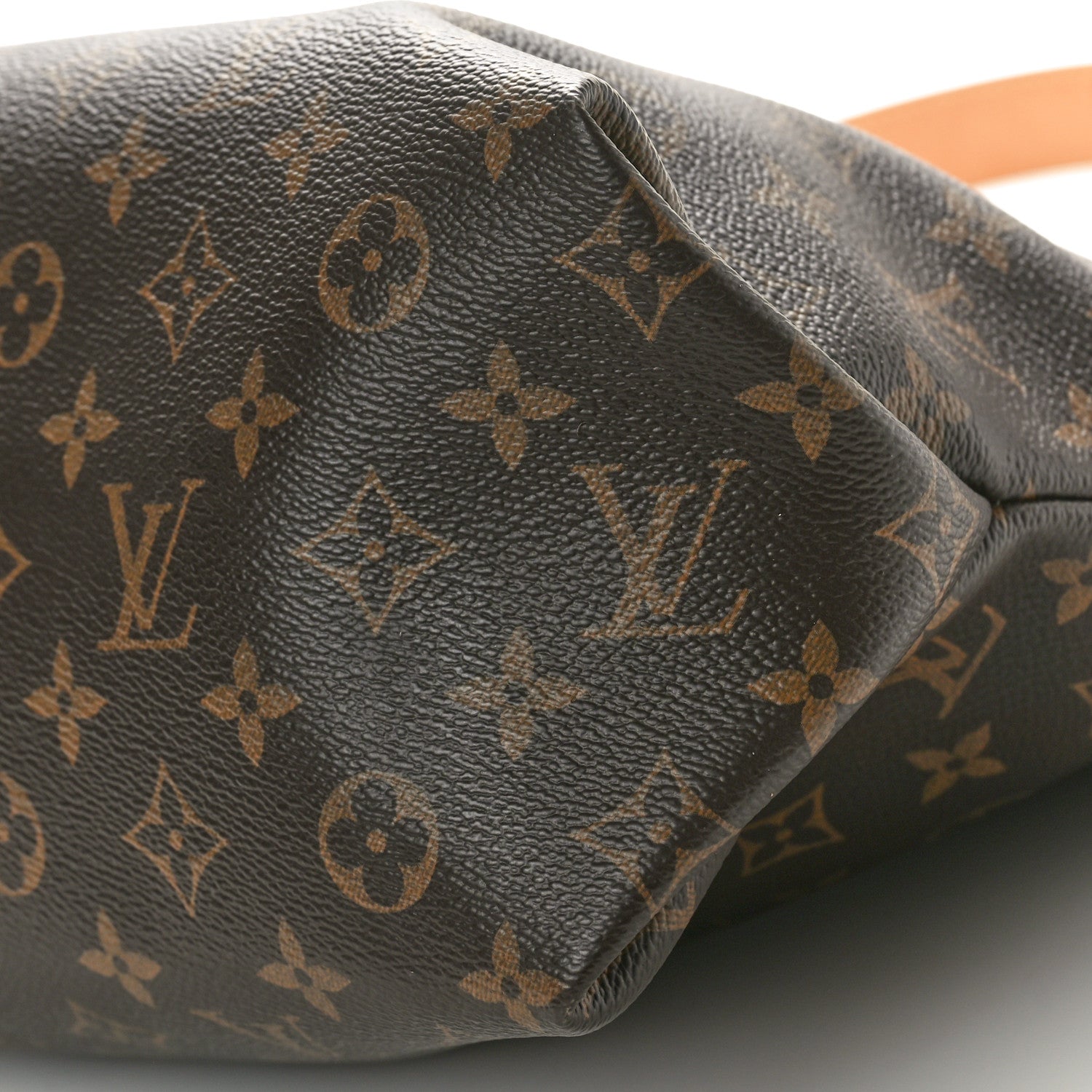 Louis Vuitton Monogram Flower Zipped Tote MM Beige 9 of 10