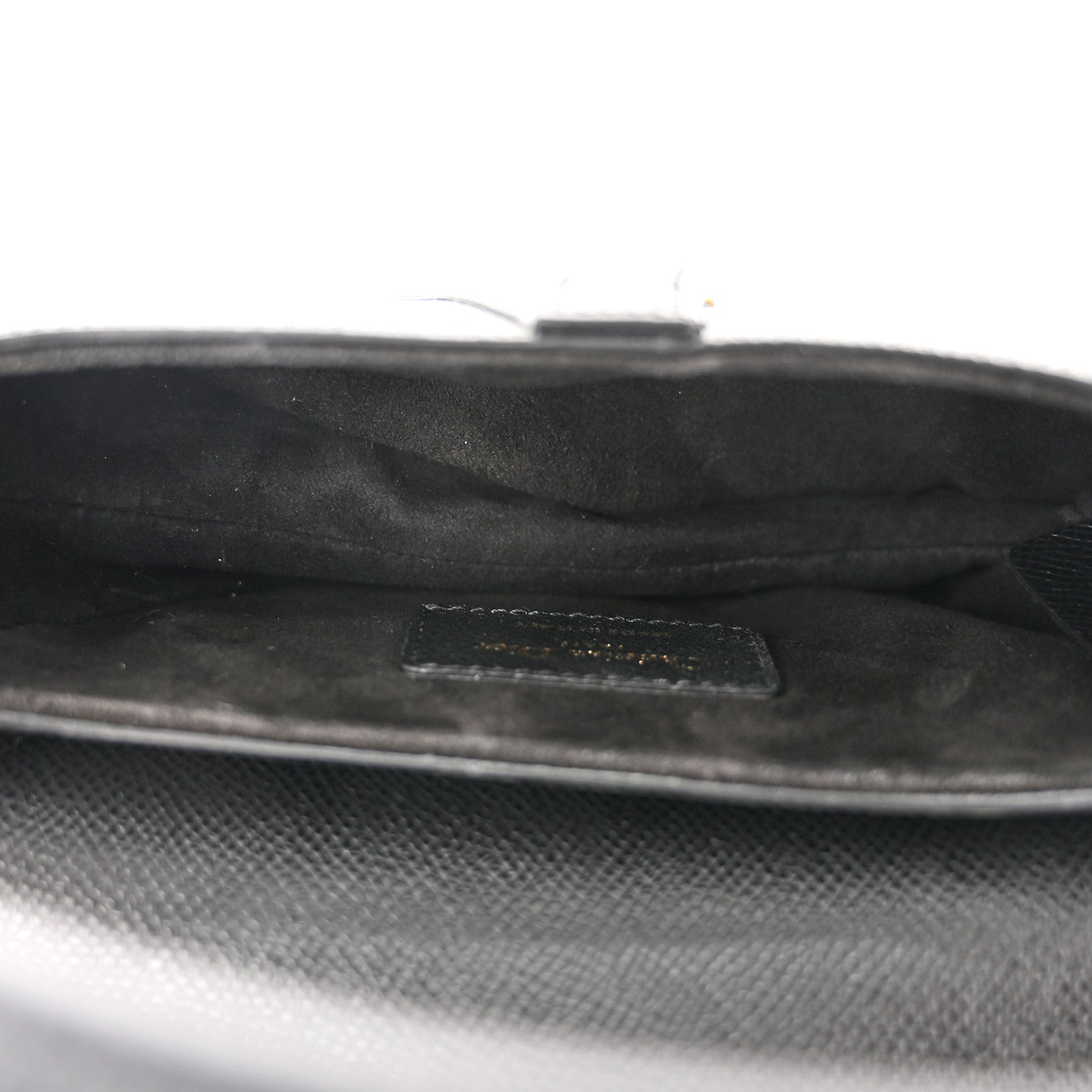 Christian Dior Grained Calfskin Mini Saddle Bag Black 5 of 10