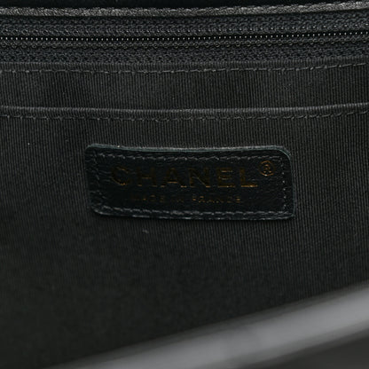 Chanel Calfskin Quilted Large Daily Shopping Bag Black 5 of 9