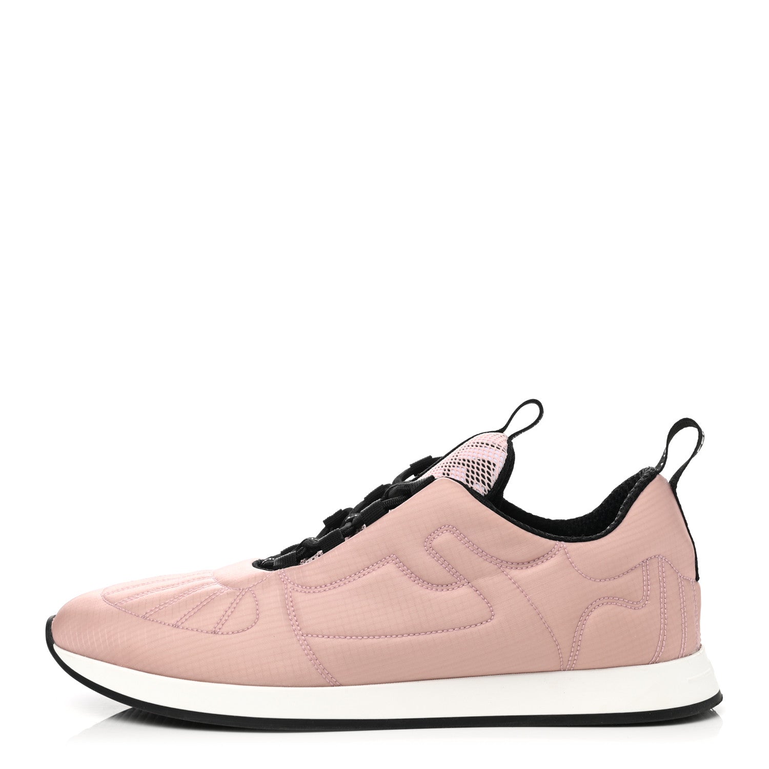 Fendi Nylon FFreedom Sneakers 38.5 White Rosa 1 of 10