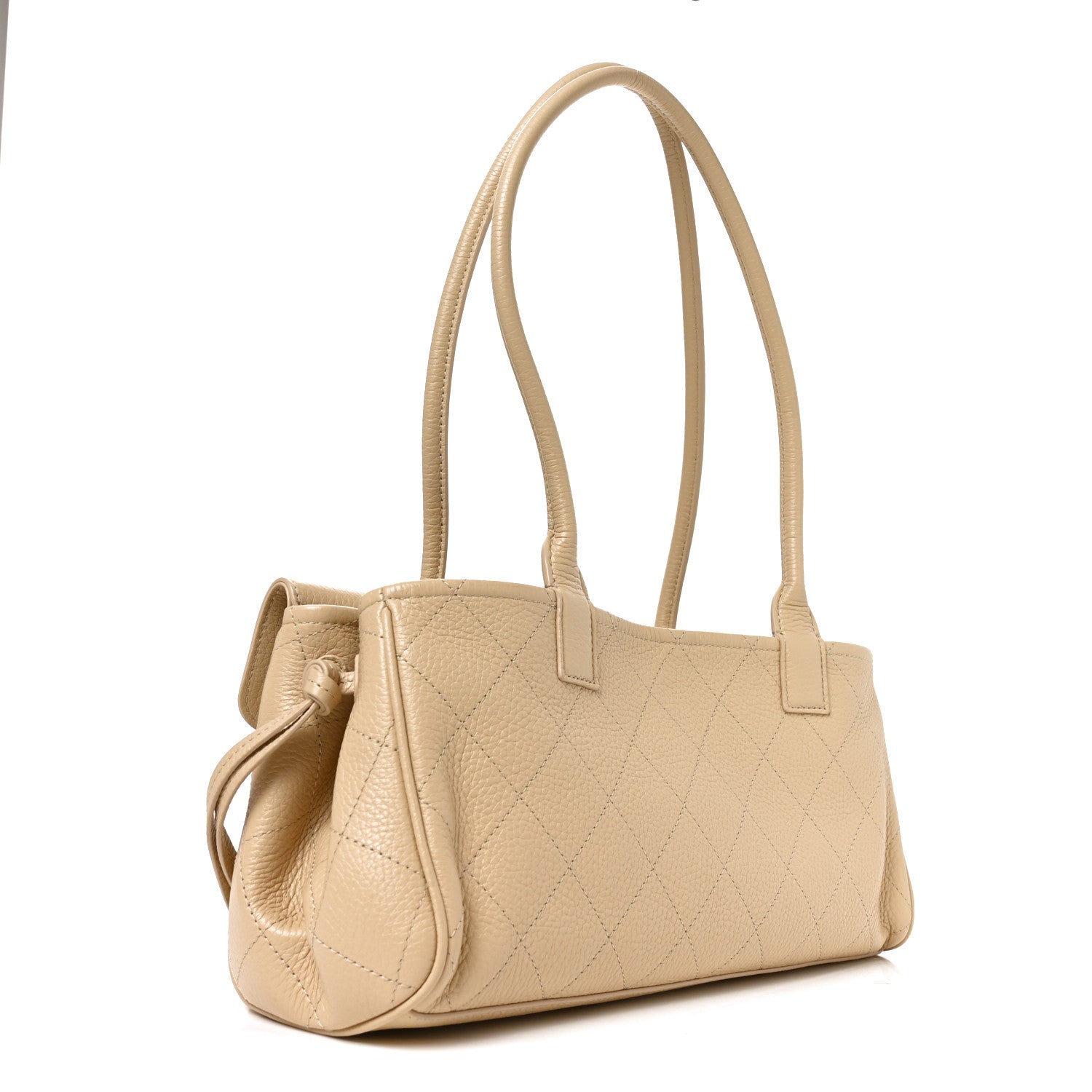 Chanel Grained Calfskin Stitched Urban Essentials Small Shopping Bag Beige 3 of 10