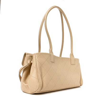 Chanel Grained Calfskin Stitched Urban Essentials Small Shopping Bag Beige 3 of 10