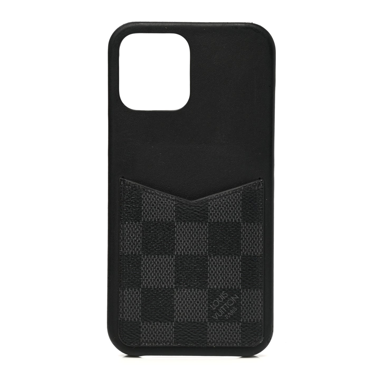 Damier Graphite iPhone 12 Pro Max Bumper Black