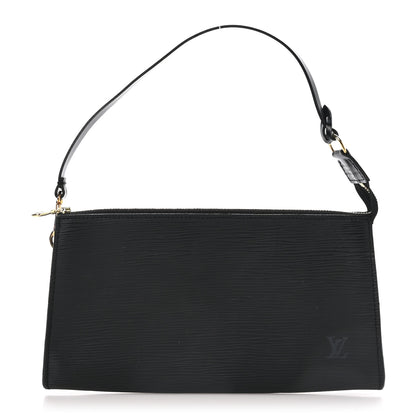 Louis Vuitton Epi Pochette Accessories 24 Black 1 of 10
