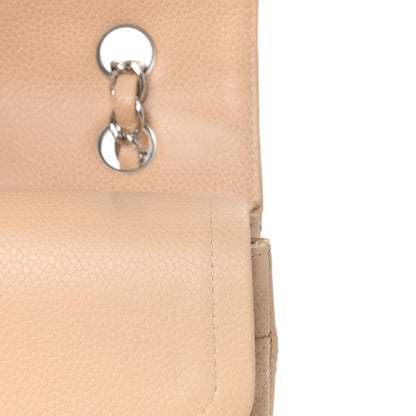 Chanel Caviar Quilted Medium Double Flap Beige 11 of 12