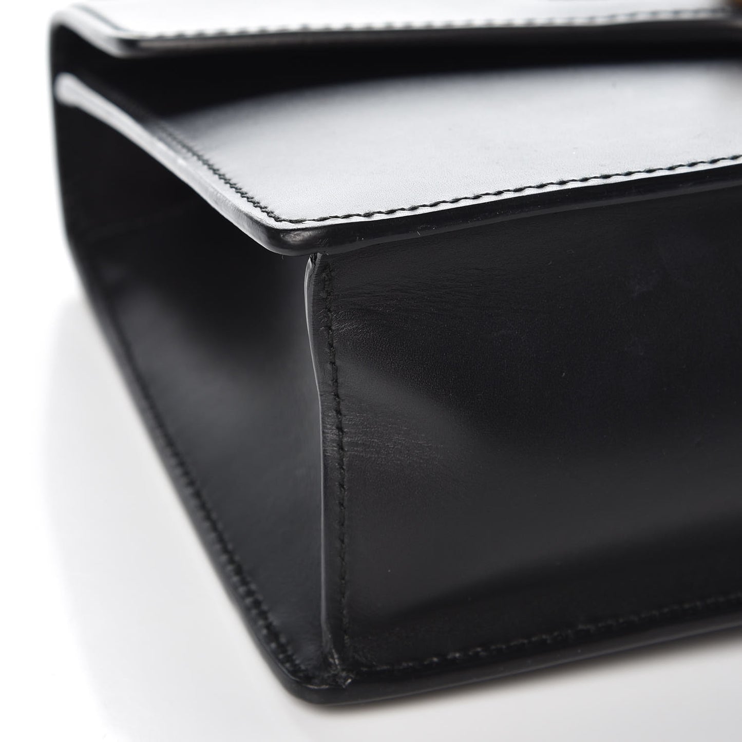 Calfskin Small Sylvie Shoulder Bag Black
