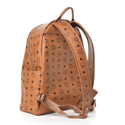 MCM Visetos Medium Stark Backpack Cognac 3 of 12