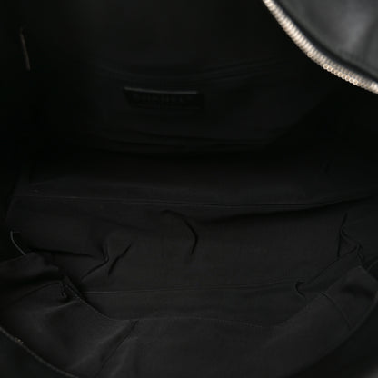 Chanel Calfskin Quilted Feather Weight Bowling Bag Black 5 of 10