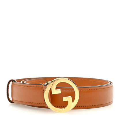 Gucci Ciny Lux Calfskin Blondie 30mm Belt 95 38 Blondie Cognac 1 of 4