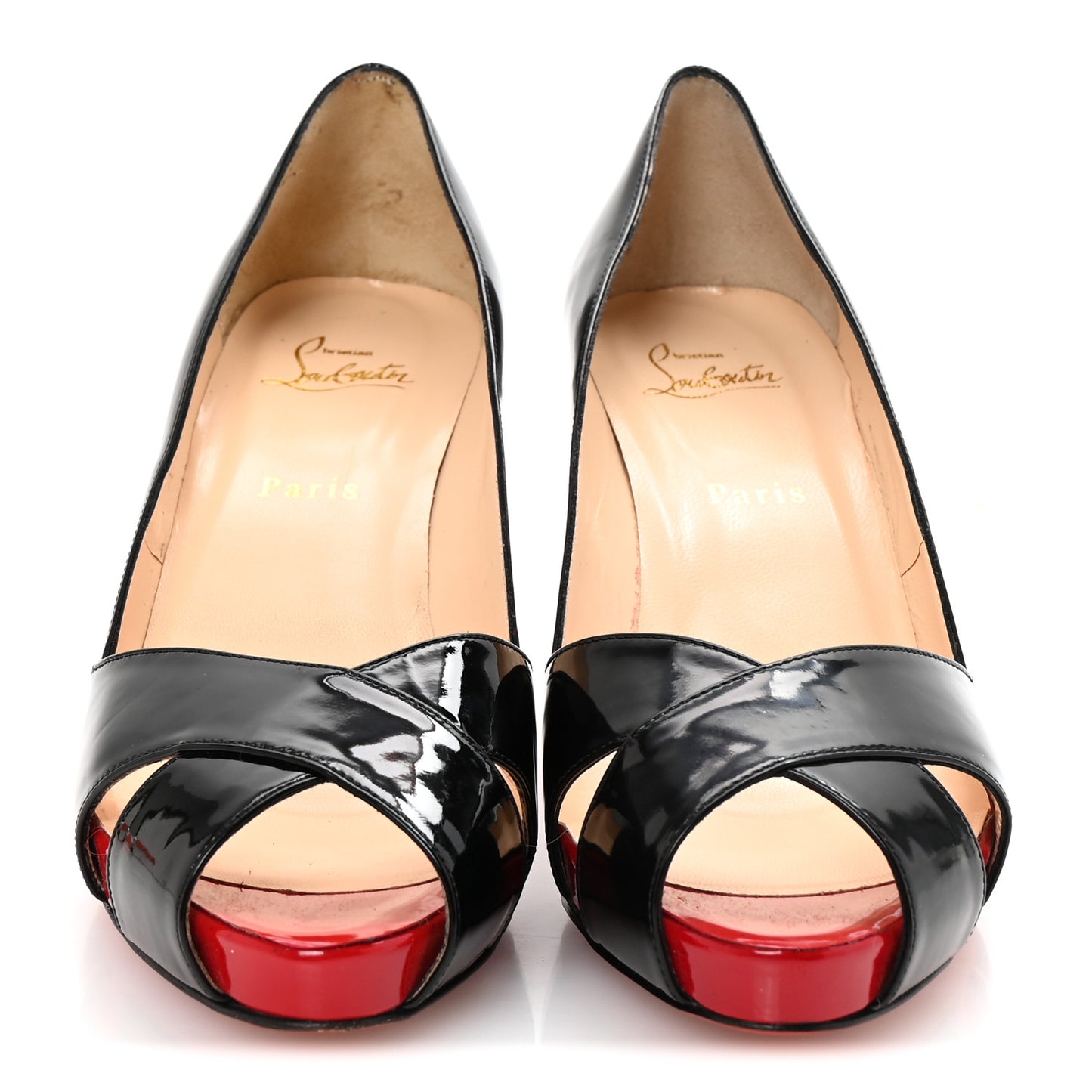 Patent Shelley 90 Pumps 40 Black Red