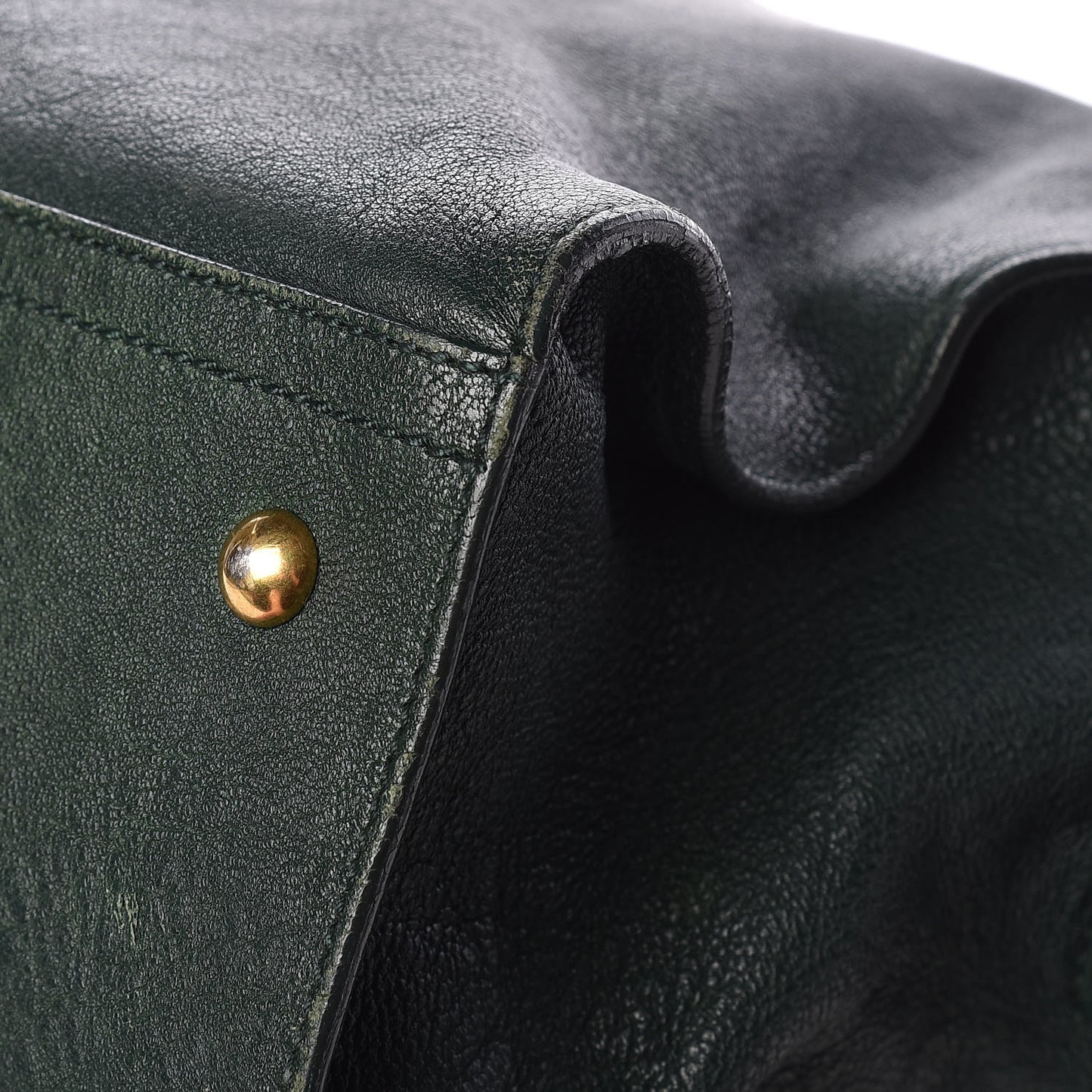 Sheepskin Large Cabas ChYc Dark Green