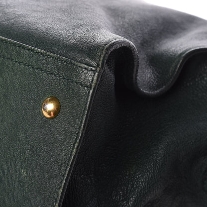 Saint Laurent Sheepskin Large Cabas ChYc Dark Green 9 of 19