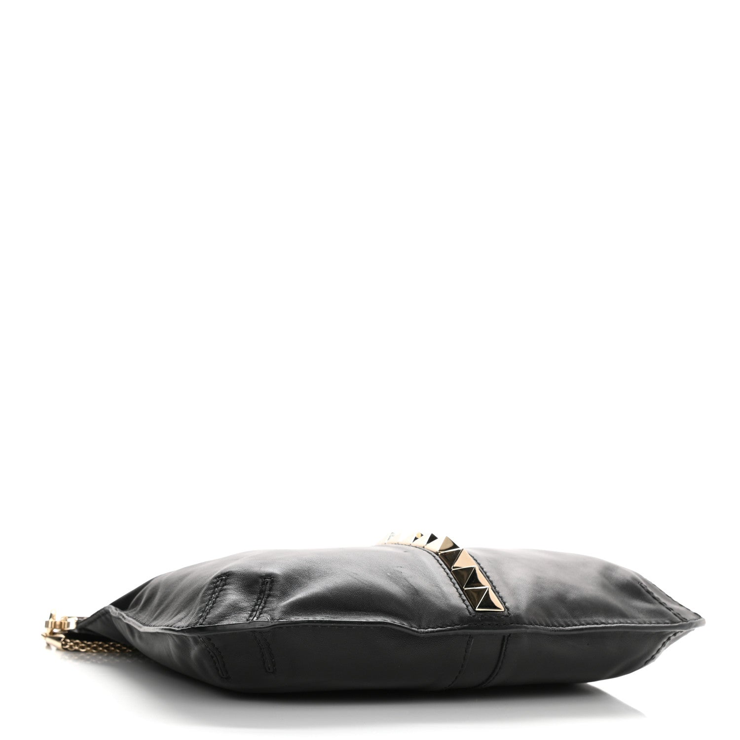 Valentino Garavani Nappa Va Va Voom Fold Over Chain Clutch Black 4 of 10