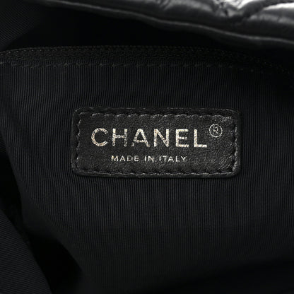 Chanel Calfskin Quilted Medium Chain Me Hobo Black 6 of 10