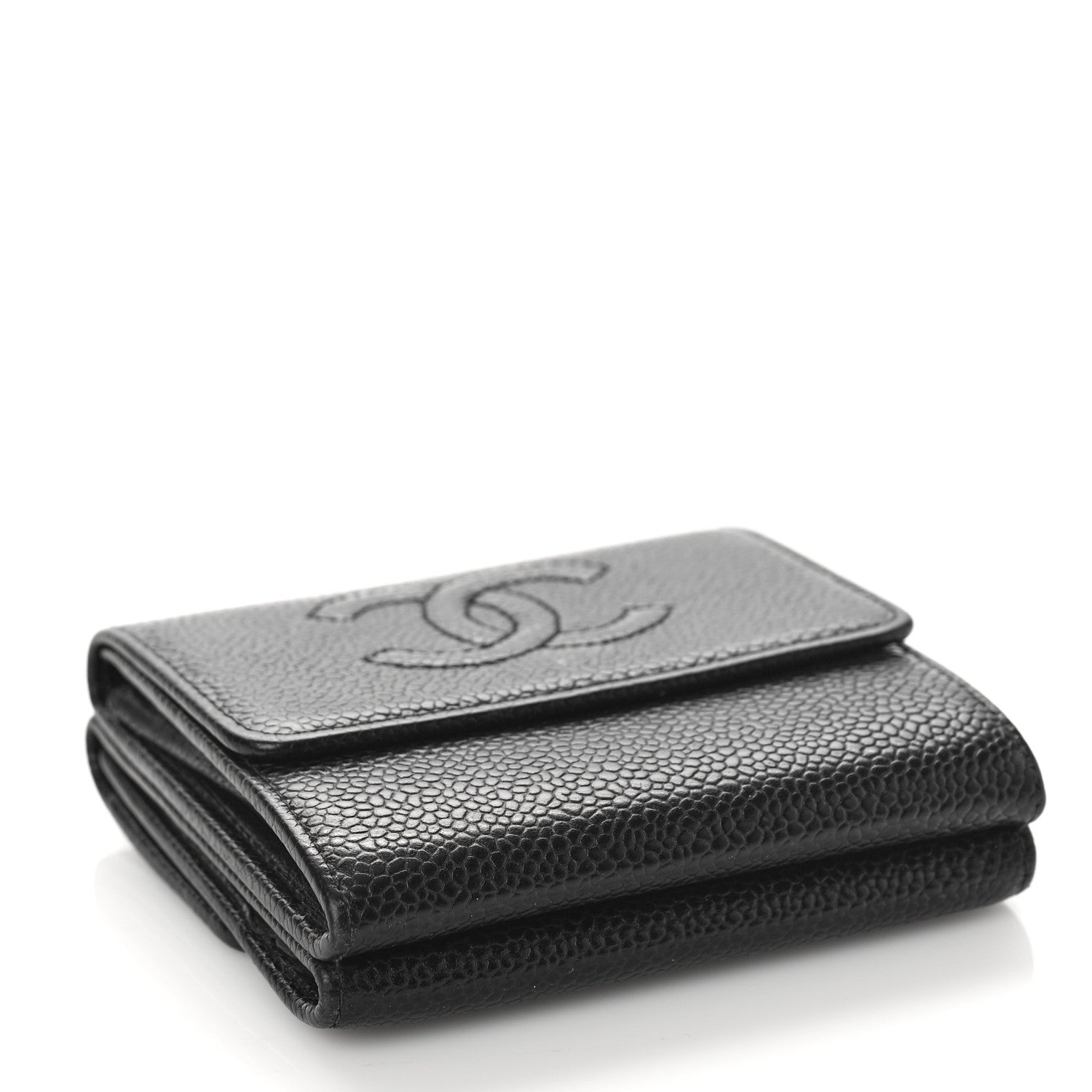 Chanel Caviar Timeless CC Compact Flap Wallet Black 4 of 14
