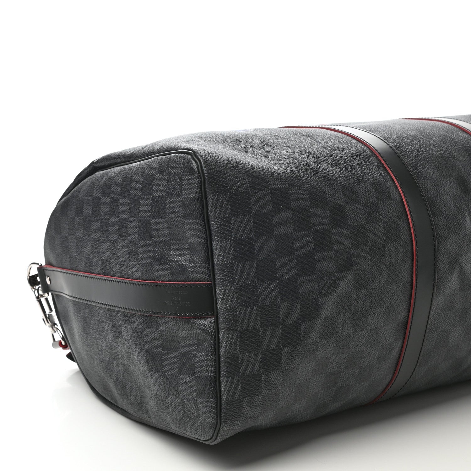 Louis Vuitton Damier Graphite Logo Keepall Bandouliere 50 Rogue 7 of 8