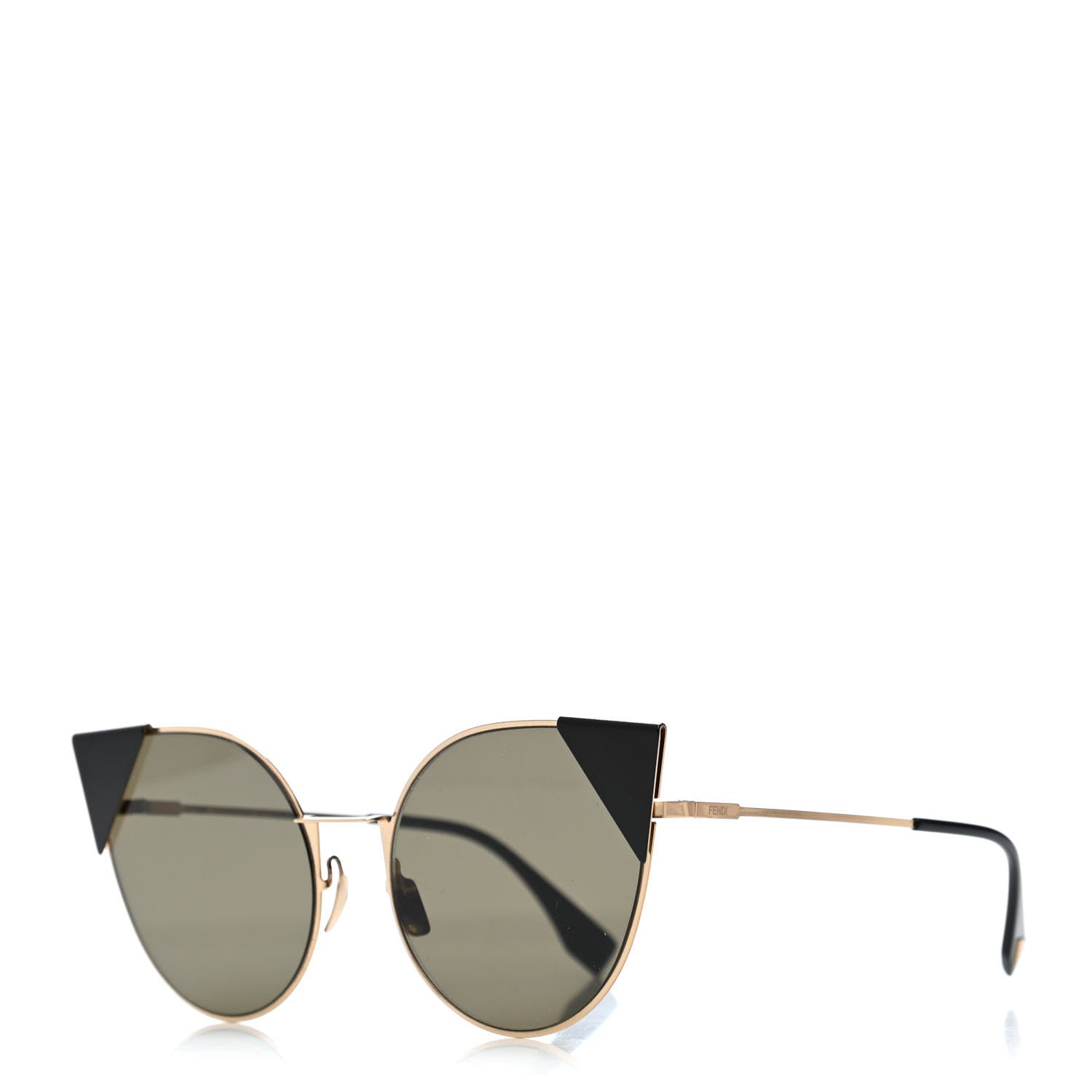 Fendi Iridia Sunglasses FF 0190 Gold Green 1 of 4