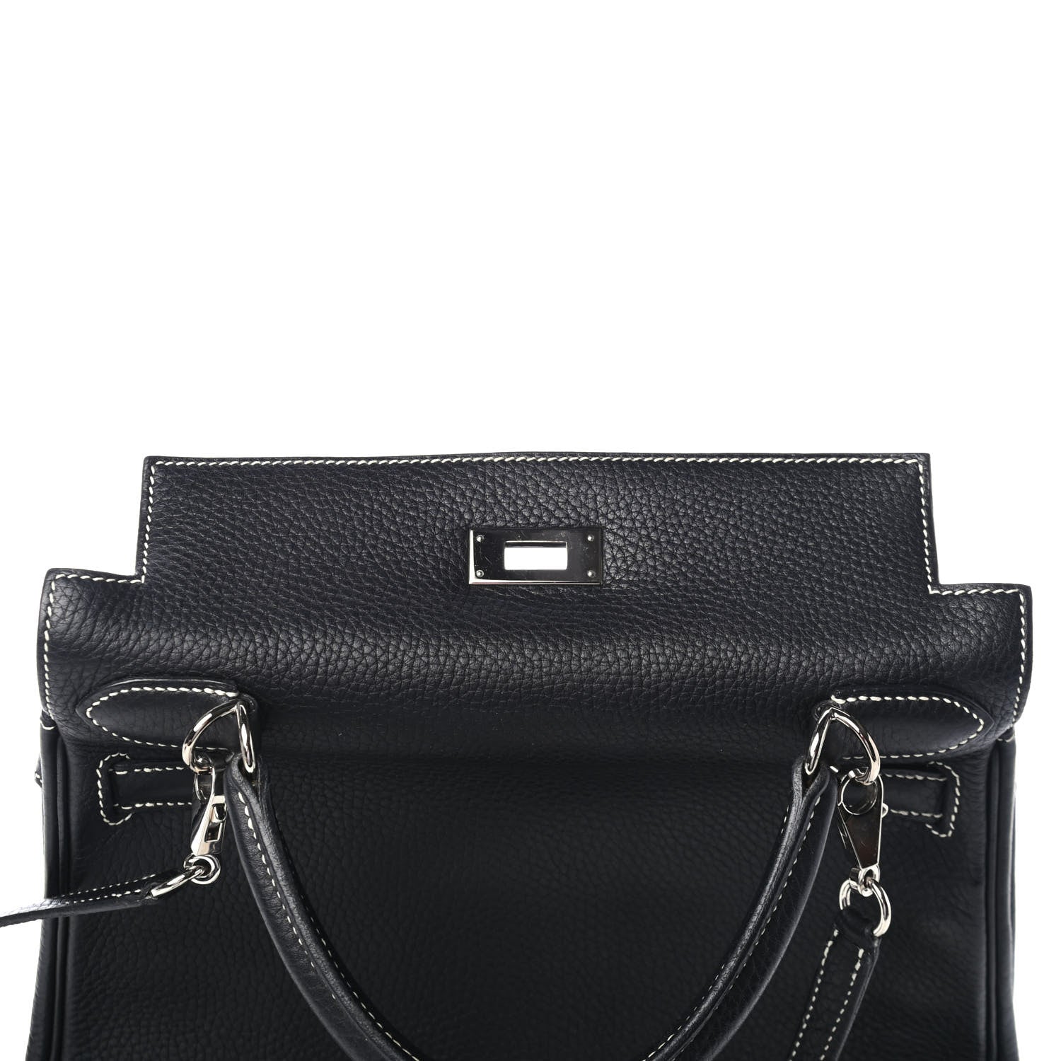 Hermes Taurillon Clemence Kelly Retourne 28 Black 9 of 27