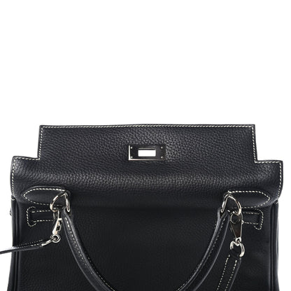 Hermes Taurillon Clemence Kelly Retourne 28 Black 9 of 27