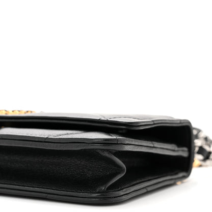 Chanel Lambskin Quilted Chanel 19 Wallet On Chain WOC Black 11 of 12