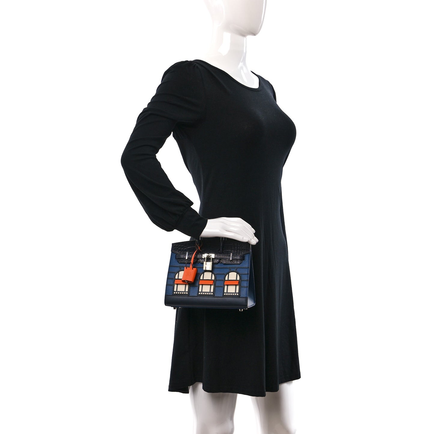 Madame Calfskin Matte Alligator Epsom Faubourg By Night Birkin Sellier 20 Deep Bleu Bleu Marine Craie