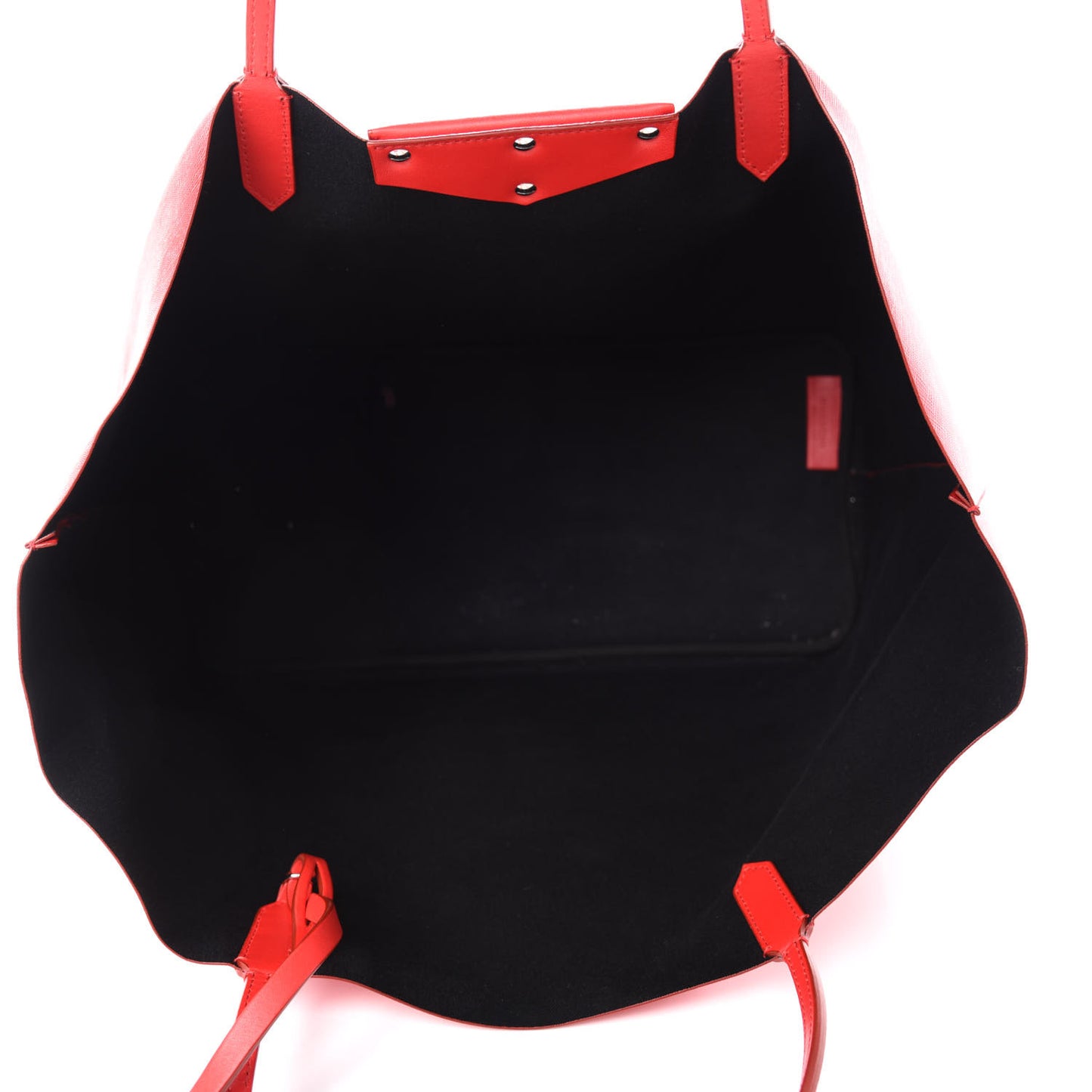 Textured Coated Canvas Large Bambi Print Antigona Tote Red