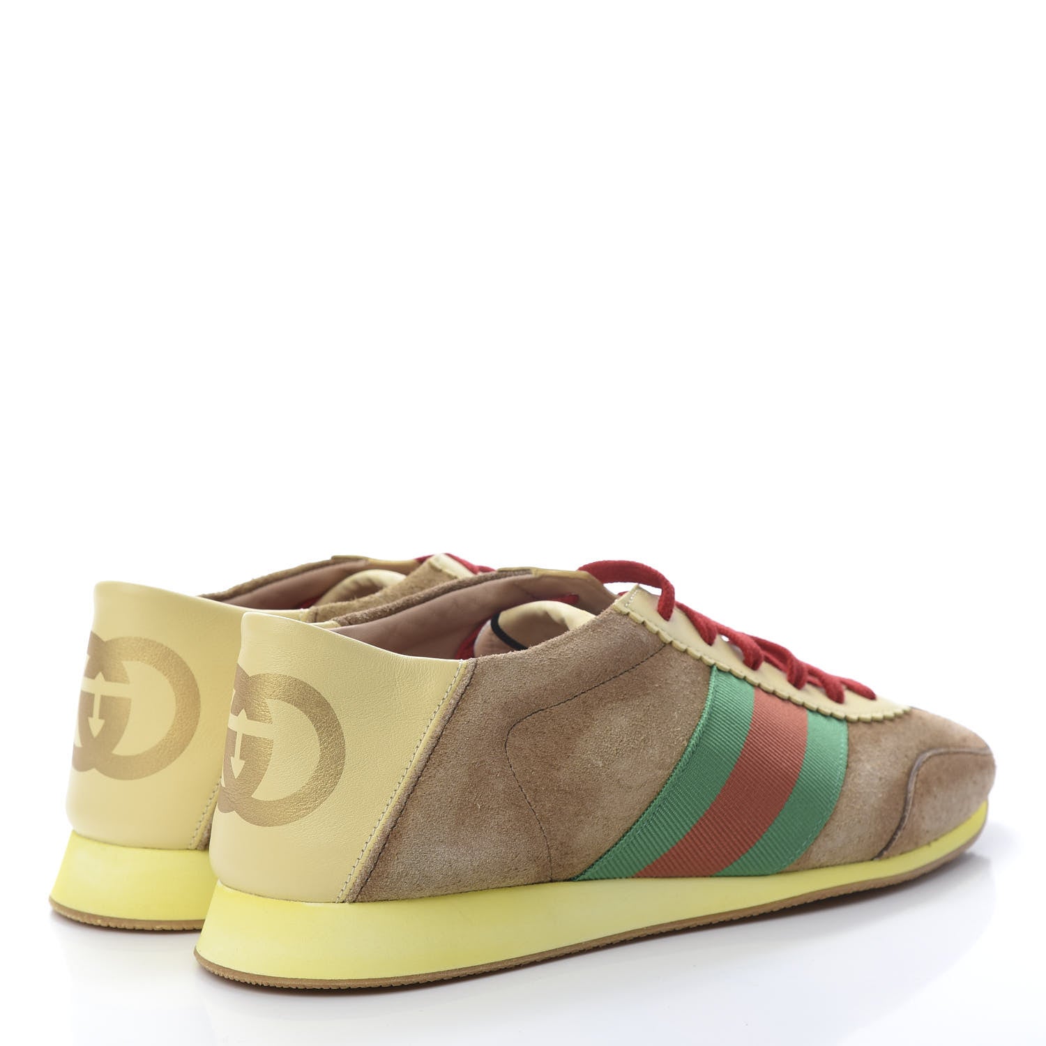 Gucci Suede Web Mens Rocket Sneakers 8 Nocciola Burro 4 of 10