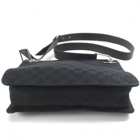 Gucci Monogram Eclipse Messenger Bag Black 4 of 13