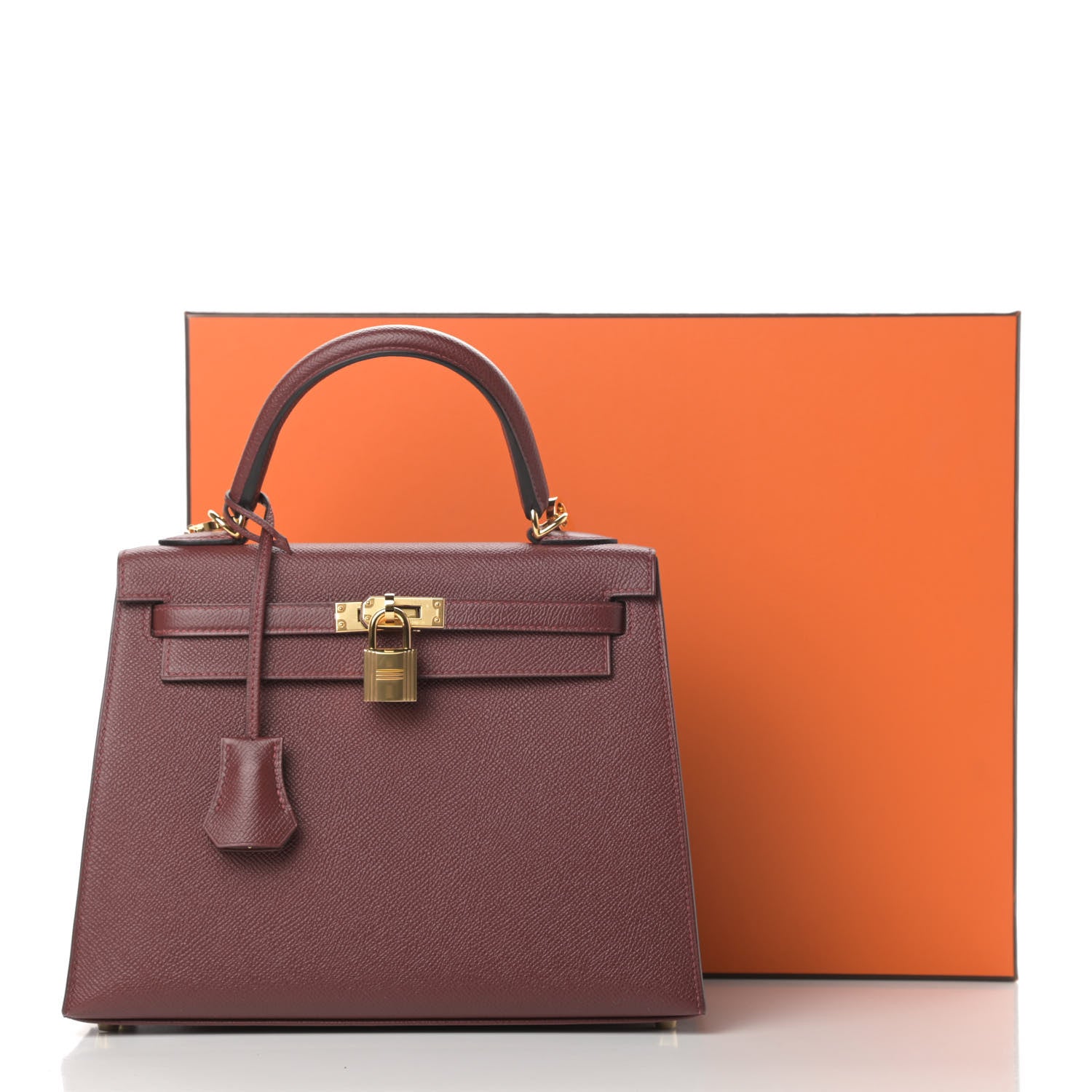 Hermes Epsom Kelly Sellier 25 Rouge H 11 of 11