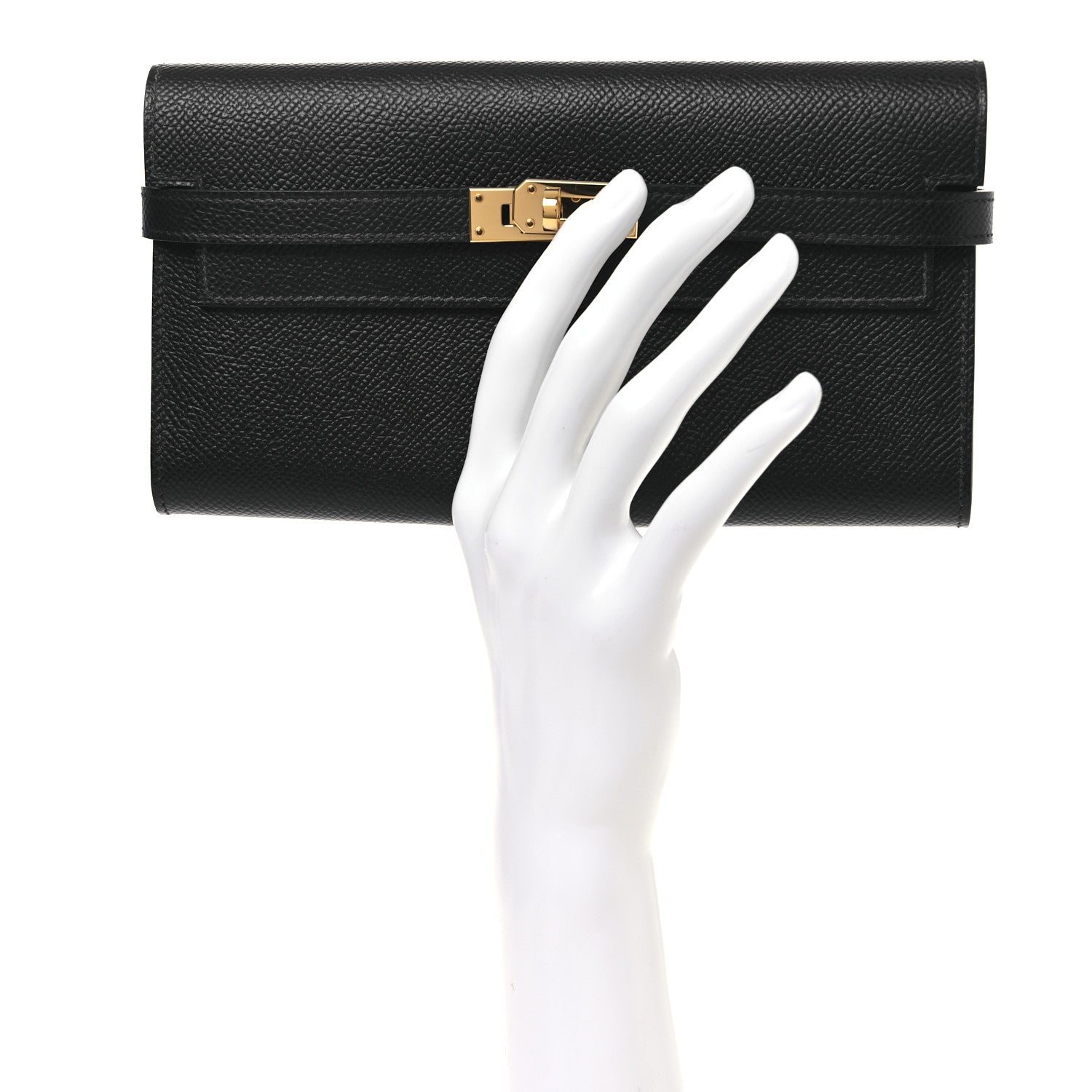 Hermes Epsom Kelly Longue Wallet Black 2 of 9