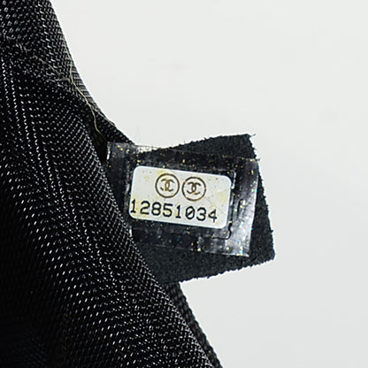 Chanel Nylon Camellia Medium Flap Black 7 of 8