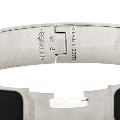 Hermes Enamel Narrow Clic Clac H Bracelet PM Bleu Nuit 4 of 5