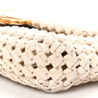 Fendi Canvas Woven Baguette Beige 9 of 9