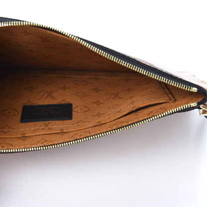 Louis Vuitton Monogram Giant Crafty Neverfull MM GM Pochette Creme Caramel 4 of 8