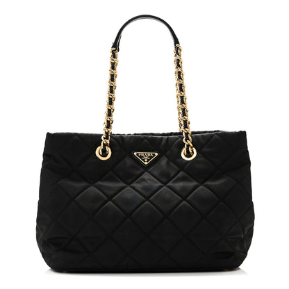 Prada Nylon Tessuto Impuntu Quilted Tote Black 1 of 9