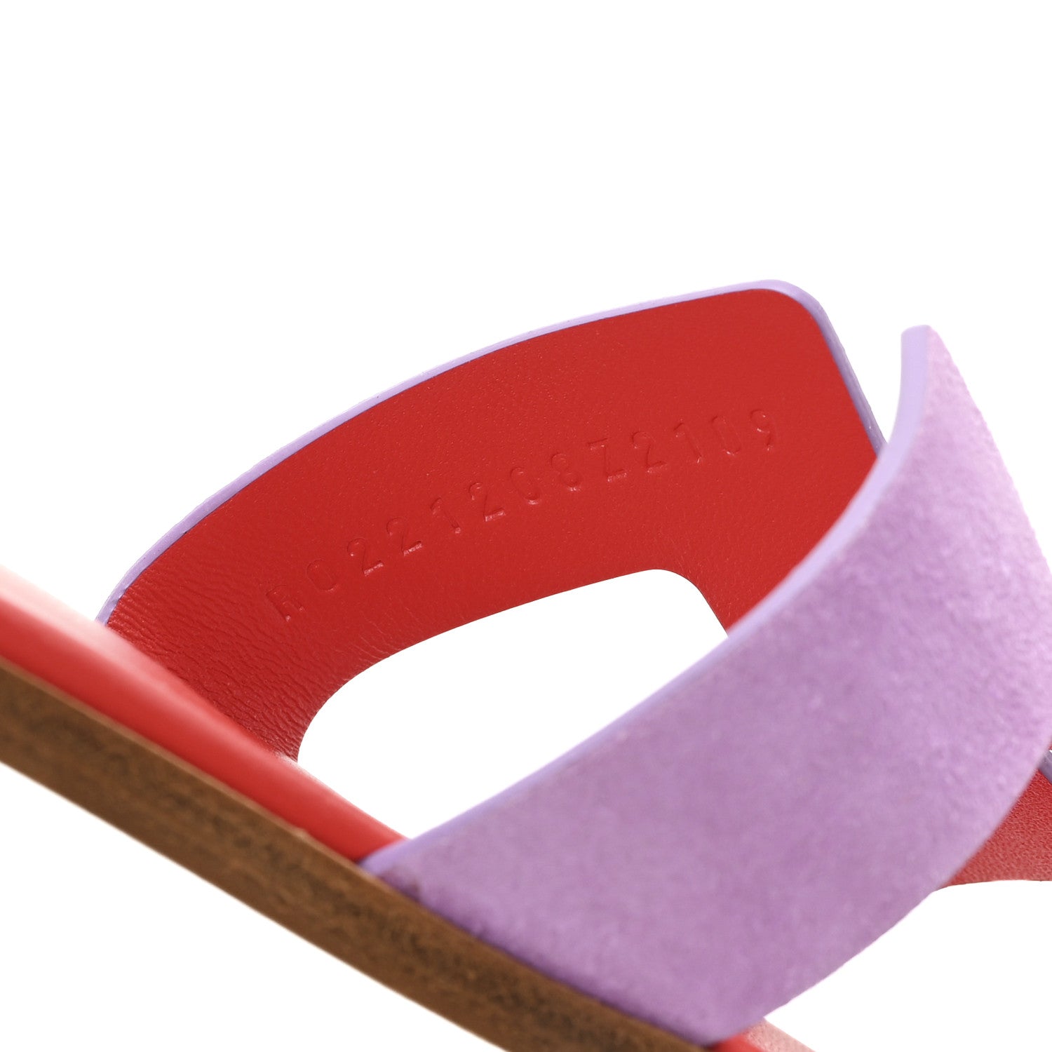 Hermes Suede Goatskin Oran Sandals 37 Violet Parme 9 of 10