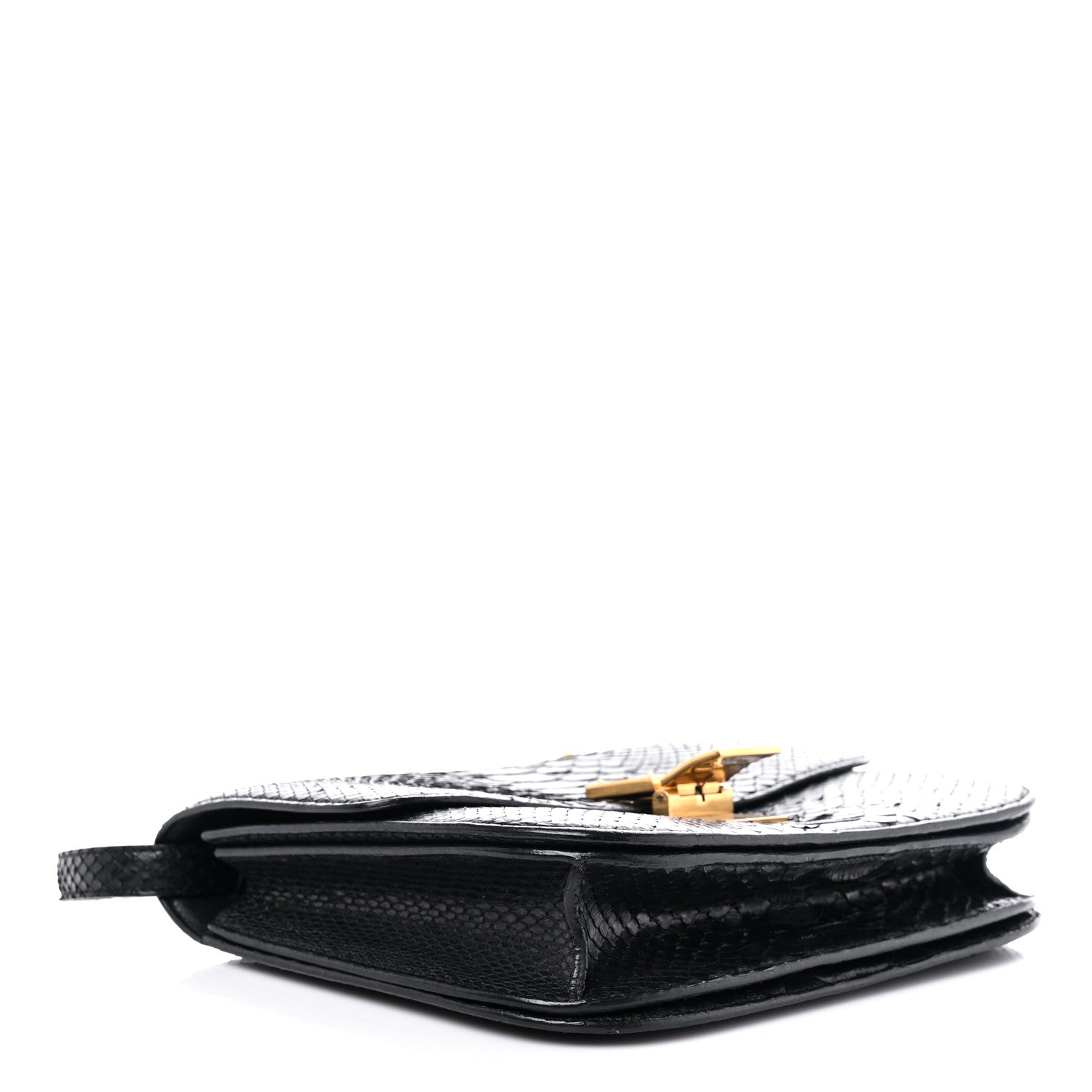 Celine Python Medium Classic Box Flap Bag Black 4 of 16