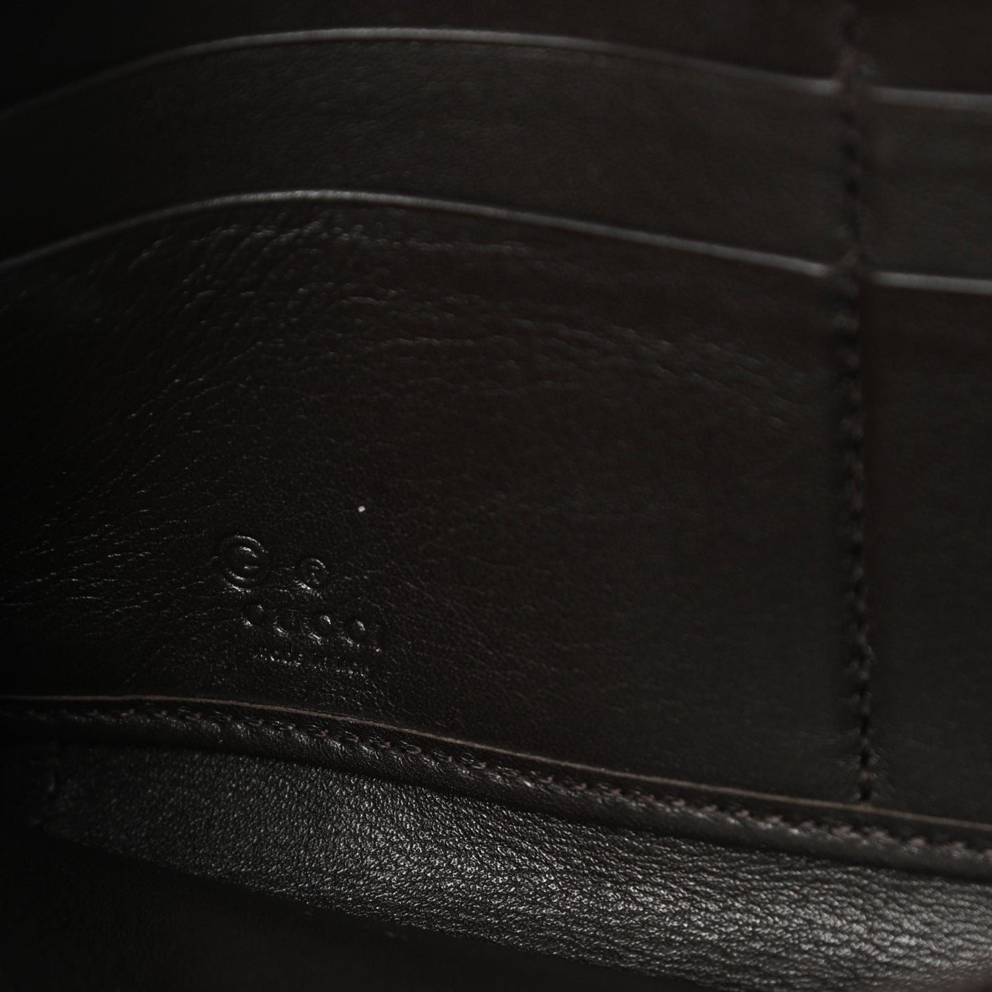 Microguccissima Zip Around Wallet Black