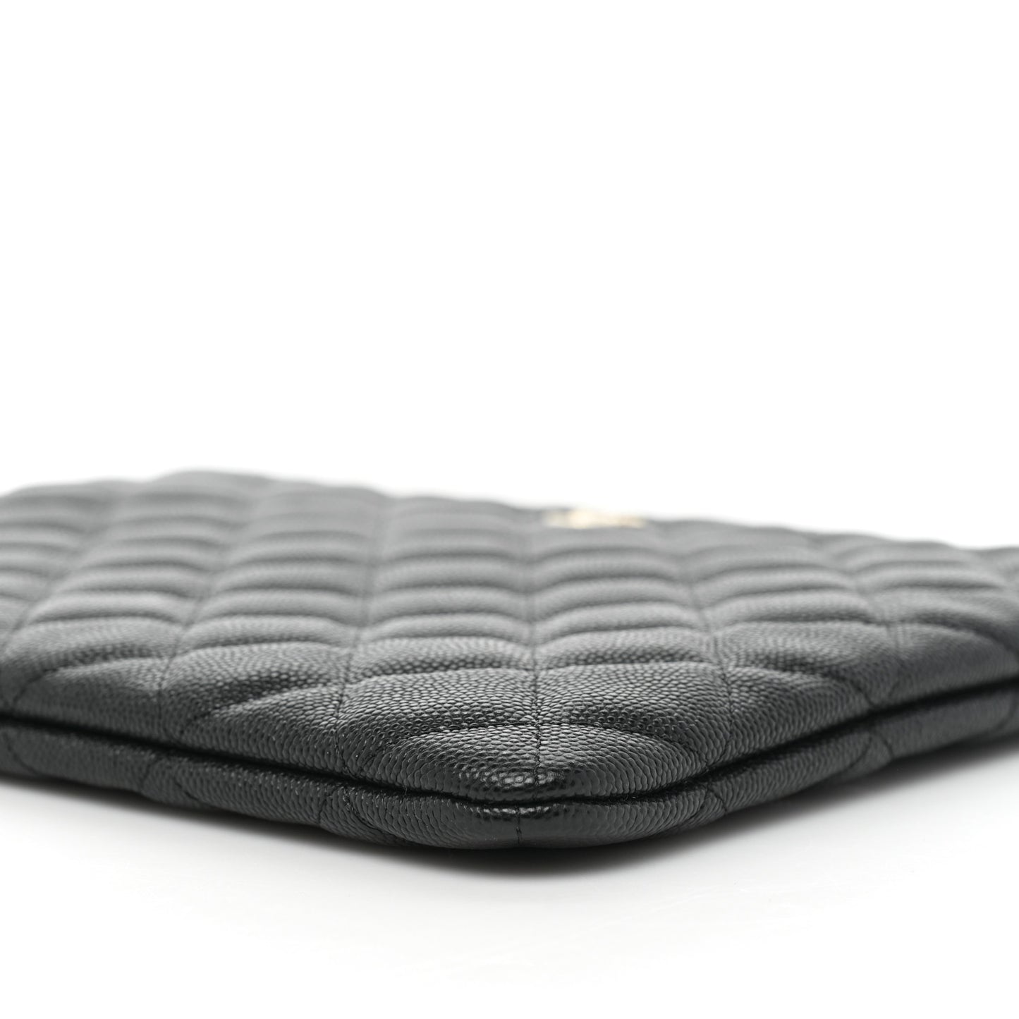 Caviar Quilted Medium Cosmetic Case Black