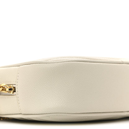 Saint Laurent Grain De Poudre Matelasse Monogram Mini Lou Camera Bag Crema Soft 9 of 12