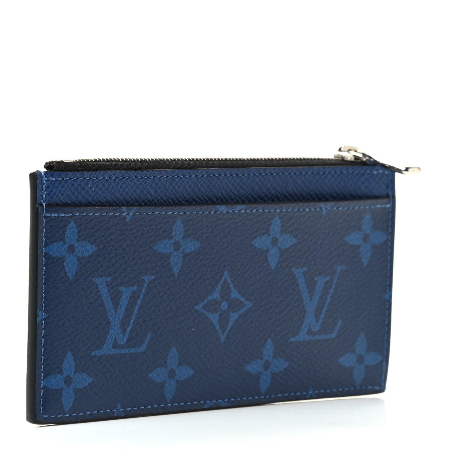 Louis Vuitton Monogram Taiga Coin Card Holder Cobalt 3 of 6