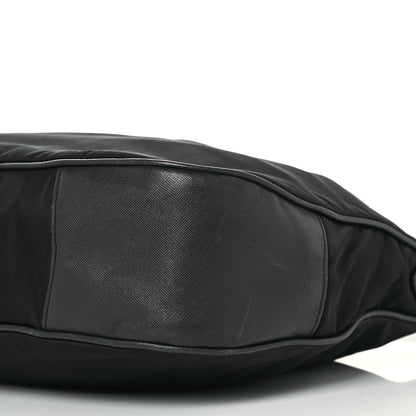 Prada Tessuto Nylon Saffiano Hobo Baltico 9 of 12
