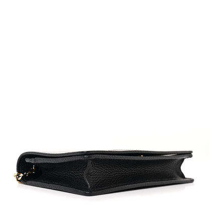 Gucci Pebbled Calfskin Soho Wallet On Chain Black 4 of 10